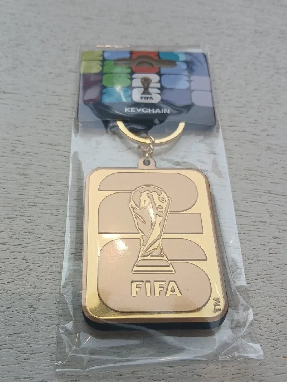 FIFA Gold Metal Keychain color Gold nwt